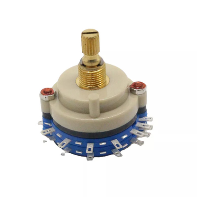 CE 0.8mm ক্রমাগত ঘূর্ণমান সুইচ 0.5A 4 পোল 2 অবস্থান ঘূর্ণমান