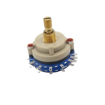 উচ্চ নির্ভুলতা 500V ক্রমাগত ঘূর্ণমান সুইচ 100ohm মাল্টি পোল রোটারি সুইচ