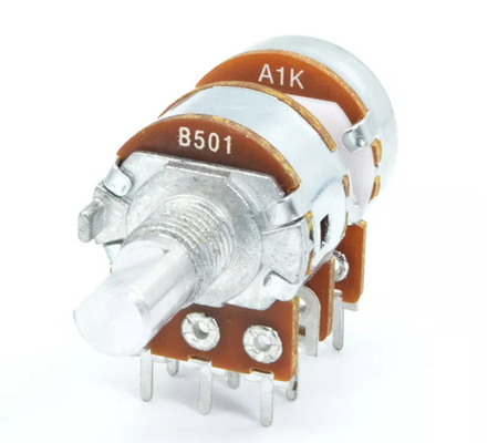 ডুয়াল 250v A10k পটেনশিওমিটার 6 পিন 16 মিমি