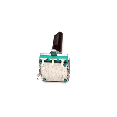 কালো EC16 সুইচ ঘূর্ণমান এনকোডার বোতাম DC250V প্লাস্টিক খাদ