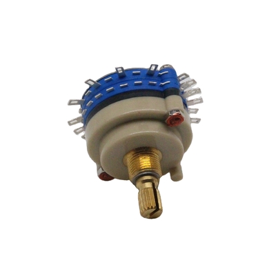 উচ্চ নির্ভুলতা 500V ক্রমাগত ঘূর্ণমান সুইচ 100ohm মাল্টি পোল রোটারি সুইচ