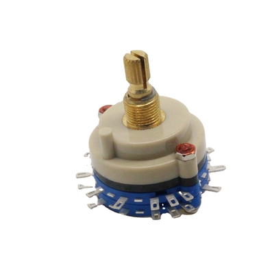 উচ্চ নির্ভুলতা 500V ক্রমাগত ঘূর্ণমান সুইচ 100ohm মাল্টি পোল রোটারি সুইচ