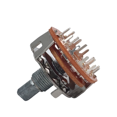 SR25C বৈদ্যুতিন সংকেতের মেরু বদল ঘূর্ণমান সুইচ 12 অবস্থান ডিআইপি রোটারি ব্যান্ড সুইচ ওভেন রোটারি সুইচ