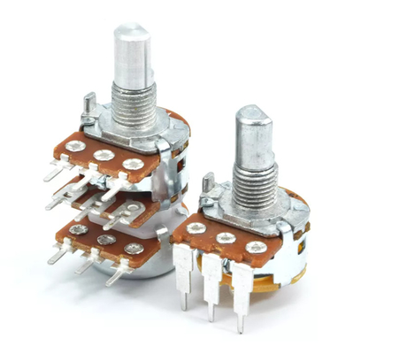 ডুয়াল 250v A10k পটেনশিওমিটার 6 পিন 16 মিমি