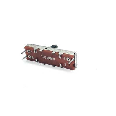 5ohm স্লাইড পটেনশিওমিটার 9.5Mm 100k ওহম লিনিয়ার টেপার পটেনশিওমিটার
