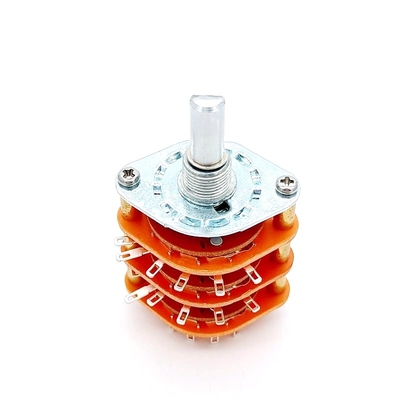 ব্যাস 29mm 12 অবস্থান ঘূর্ণমান সুইচ 0.3A