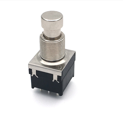 পিসিবি টার্মিনাল সহ SPDT গিটার ফুট সুইচ 125V AC 6A মোমেন্টারি ফুট প্যাডেল