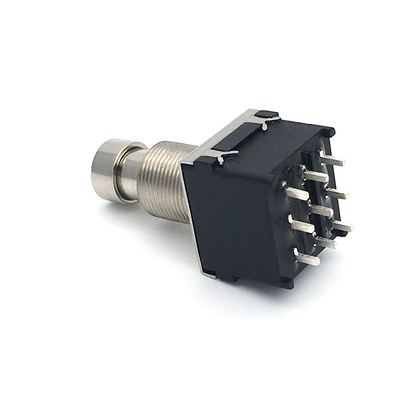 পিসিবি টার্মিনাল সহ SPDT গিটার ফুট সুইচ 125V AC 6A মোমেন্টারি ফুট প্যাডেল